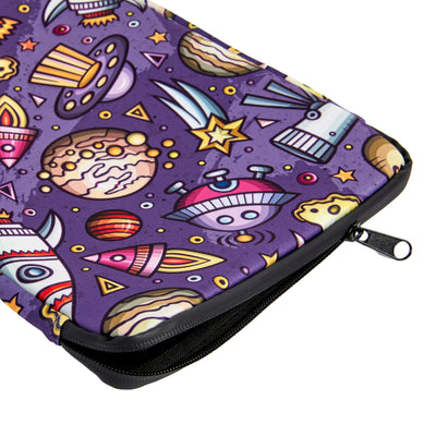 Above & Beyond - High Quality Book Pouch / Book Sleeve Space Themed - Purple