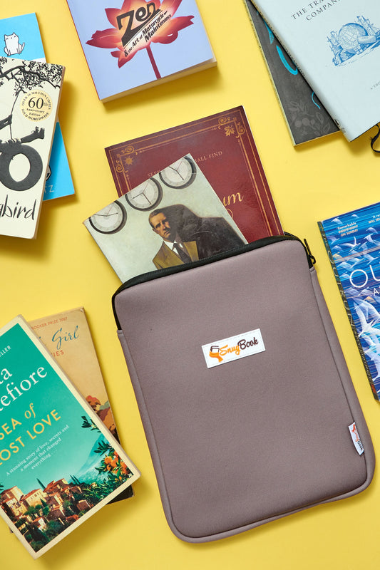 Book Pouch Bibliophile water resistant book pouch book lovers gifts book quotes book sleeves book protection bookish  snugbook 