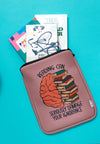 Book Pouch Bibliophile reading can damage your ignorance. book lovers gifts book quotes book sleeves book protection  snugbook