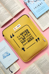Book Pouch Bibliophile gifts reading is to the mind what exercise is to the body. book quotes book sleeves book pouch